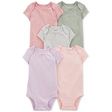 Baby Boys and Baby Girls 5-Pc. Short Sleeve Bodysuits Set