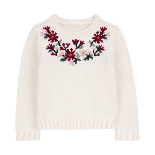 카터스 Toddler Girls Holiday Cotton Sweater