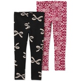 Toddler Girls Holiday Printed Leggings 2 Pack