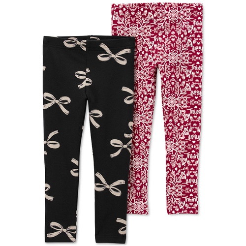 카터스 Toddler Girls Holiday Printed Leggings 2 Pack