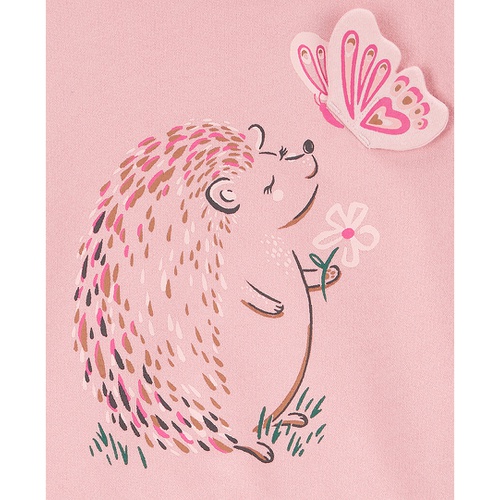 카터스 Toddler Girls Hedgehog Printed French Terry Sweatshirt