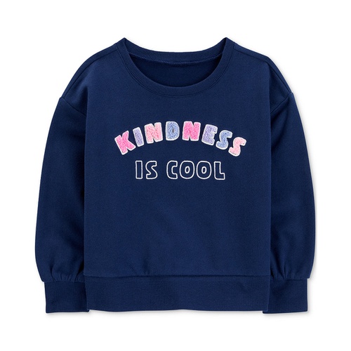 카터스 Toddler Girls Kindness Is Cool French Terry Sweatshirt