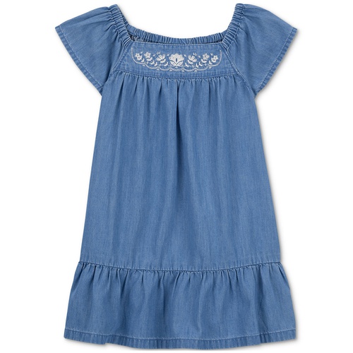 카터스 Toddler Girls Chambray Drop-Waist Dress