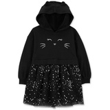 Toddler Girls Cat Hooded Tulle Dress