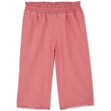 Toddler Girls Smocked Waistband Flared Linen Pants