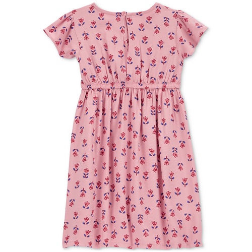 카터스 Toddler Girls Floral-Print Smocked Dress