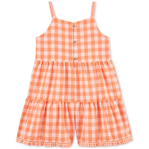 카터스 Toddler Girls Gingham Poplin Cotton Romper