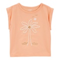 Toddler Girls Palm Tree Knit Tee