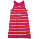 Toddler Girls Striped Tank Crochet Sweater Dress