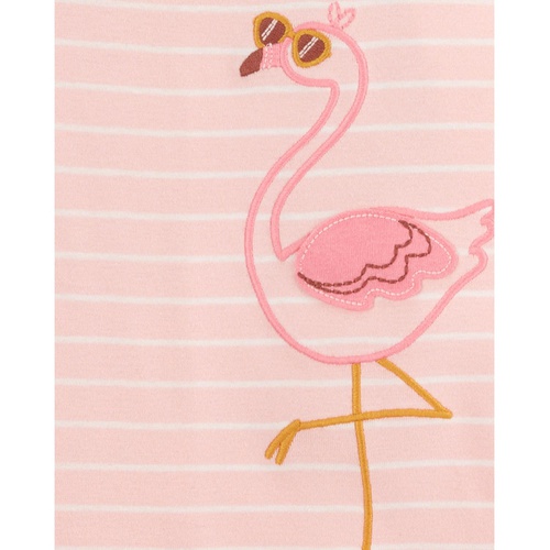 카터스 Toddler Girls Flamingo Print Pajama Set 4 Piece Set