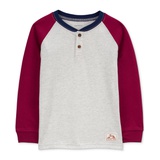 Toddler Boys Colorblocked Raglan-Sleeve Henley