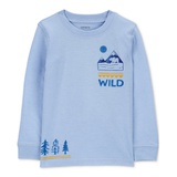 Toddler Boys Wild Bear Graphic Long-Sleeve T-Shirt