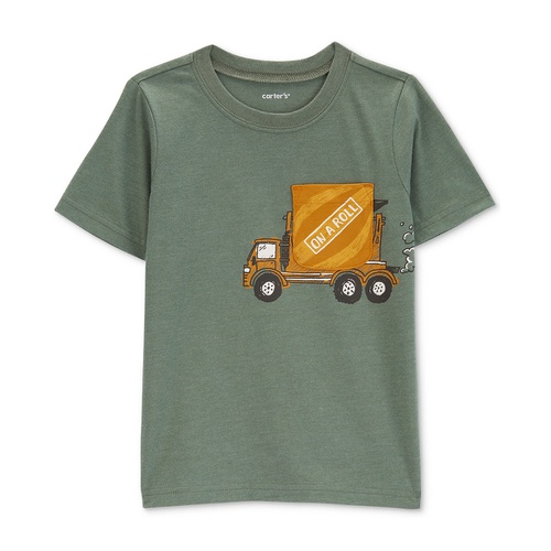 카터스 Toddler Boys Construction Graphic Pocket T-Shirt