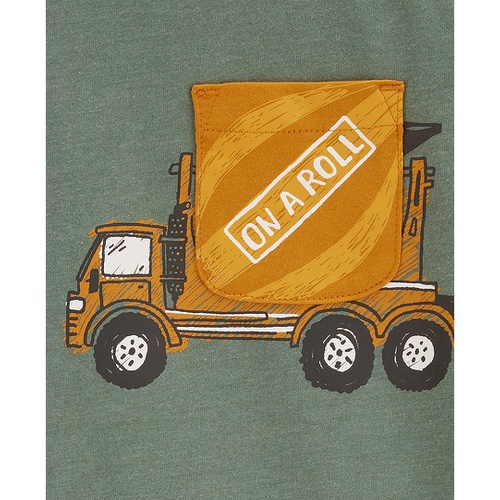 카터스 Toddler Boys Construction Graphic Pocket T-Shirt