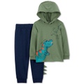 Toddler Boys Dinosaur Hooded T-Shirt & Jogger Set