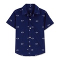 Toddler Boys Insect-Print Button-Down Shirt