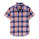 Toddler Boys Plaid Button-Down Shirt