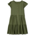 Little & Big Girls Cotton Tiered Seersucker Dress