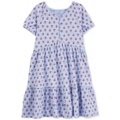 Little & Big Girls Floral-Print Tiered Dress