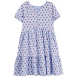 Little & Big Girls Floral-Print Tiered Dress