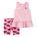 Little & Big Girls Watermelon Top & Bike Shorts 2 Piece Set