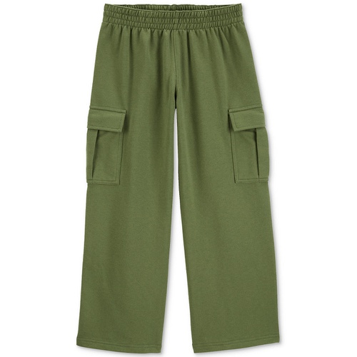 카터스 Little & Big Girls Pull-On French Terry Cargo Pants