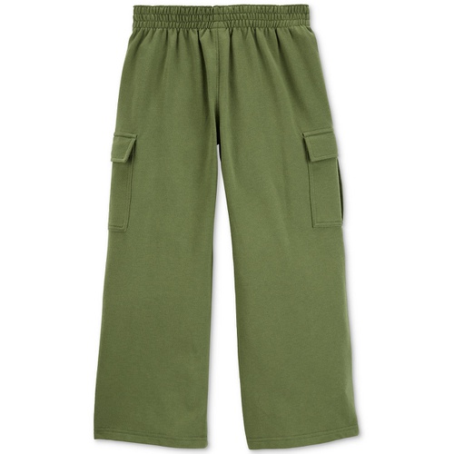 카터스 Little & Big Girls Pull-On French Terry Cargo Pants