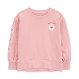 Little & Big Girls Best Vibes French Terry Sweatshirt