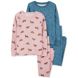 Little & Big Girls Horse 100% Snug Fit Cotton Pajamas 4 Piece Set