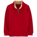 Little & Big Boys Quarter-Zip Sweater with Faux-Shearling Trim