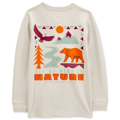 카터스 Little & Big Boys Nature Hike Graphic Long-Sleeve T-Shirt