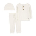 Baby Hat T Shirt & Pants 3 Piece Set