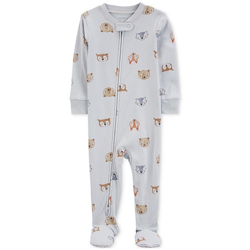 카터스 Baby Boys One-Piece Woodland-Print Cotton Footed Pajamas