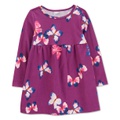 Toddler Girls Cotton Butterfly Jersey Dress