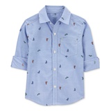 Toddler Boys Dino Print Shirt