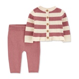 Baby Girls Striped Cardigan & Joggers