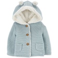 Baby Faux Sherpa Lined Hooded Jacket