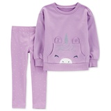 Baby Girls Glitter Unicorn Sweatshirt & Leggings 2 Piece Set