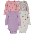 Baby Girls 4 Pk. Printed Cotton Bodysuits