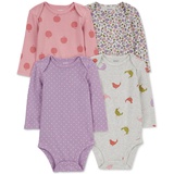 Baby Girls 4 Pk. Printed Cotton Bodysuits