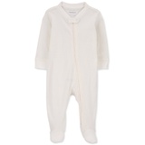 Baby Boys and Girls Textured 2 Way Zip Sleep & Play Footed Coverallt