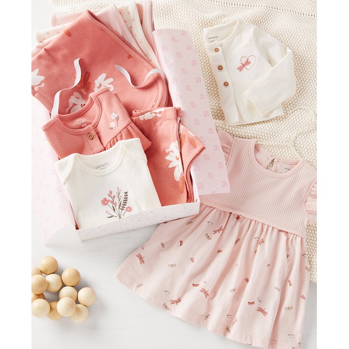 카터스 Baby Girls Little Cardigan Bodysuit and Pants 3 Piece Set