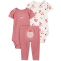 Baby Boys and Baby Girls 3 Pc. Little Character Bodysuit & Pant Set