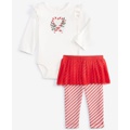 Baby Girls Merry Bright Bodysuit & Tutu Pants 2 Piece Set