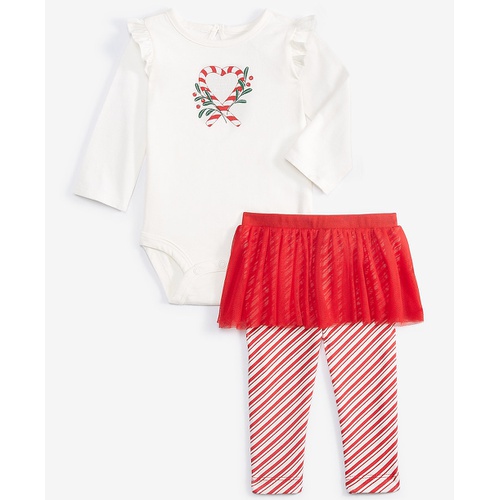 카터스 Baby Girls Merry Bright Bodysuit & Tutu Pants 2 Piece Set