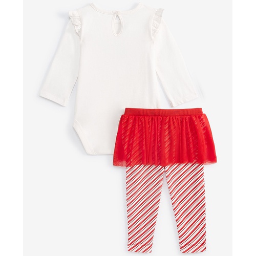 카터스 Baby Girls Merry Bright Bodysuit & Tutu Pants 2 Piece Set