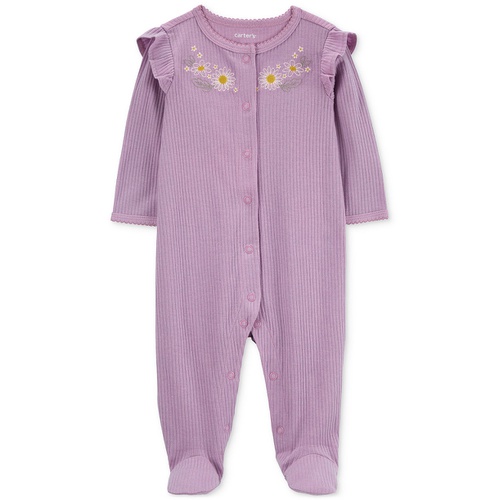 카터스 Baby Floral Snap Up Sleep and Play Footed Coverall