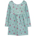 Little & Big Girls Cotton Floral Jersey Dress