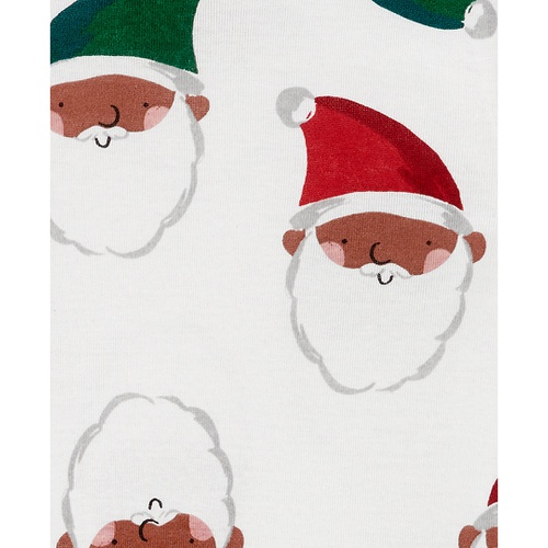 카터스 Little & Big Santa Print 100% Snug Fit Cotton Pajamas 2 Piece Set