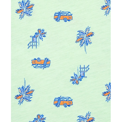 카터스 Little & Big Boys Palm Tree Print Pocket Tank Top